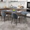 8 Feet Patio Portable Fold-in-Half Table with Robust Metal Legs and Joint Safety Lock